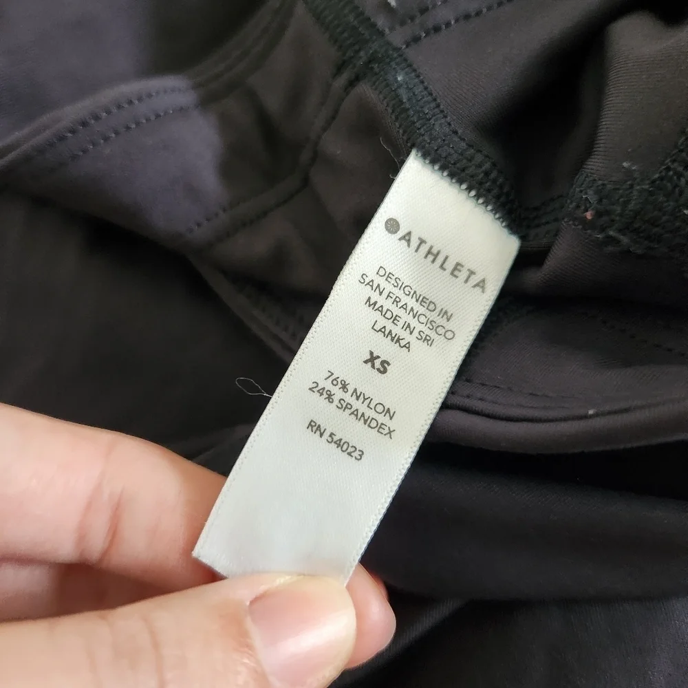 Athleta Ultimate Stash Pocket 7/8 Tight Leggings Black Size XS